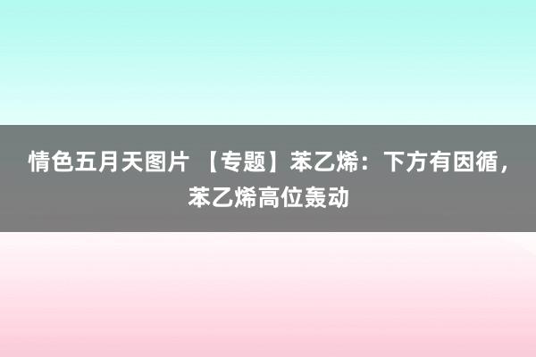 情色五月天图片 【专题】苯乙烯：下方有因循，苯乙烯高位轰动