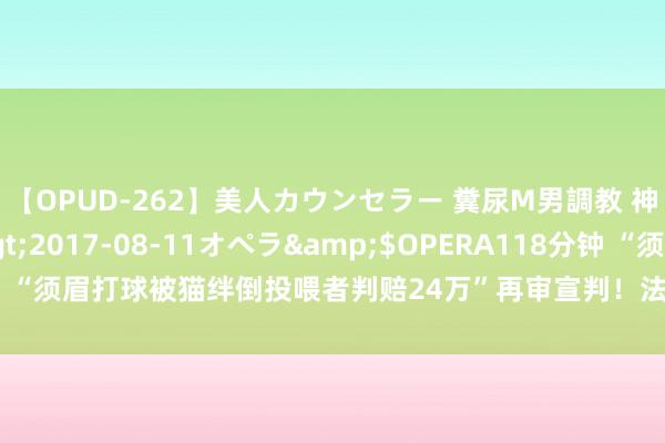 【OPUD-262】美人カウンセラー 糞尿M男調教 神崎まゆみ</a>2017-08-11オペラ&$OPERA118分钟 “须眉打球被猫绊倒投喂者判赔24万”再审宣判！法院改判球馆承担主要职守