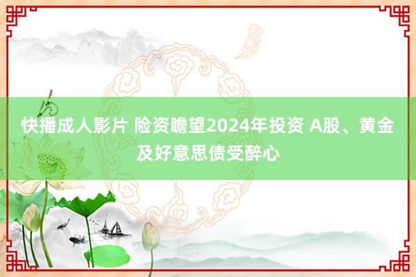 快播成人影片 险资瞻望2024年投资 A股、黄金及好意思债受醉心