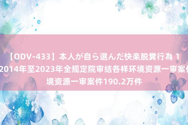 【ODV-433】本人が自ら選んだ快楽脱糞行為 1 神崎まゆみ 2014年至2023年全规定院审结各样环境资源一审案件190.2万件