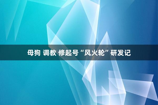 母狗 调教 修起号“风火轮”研发记