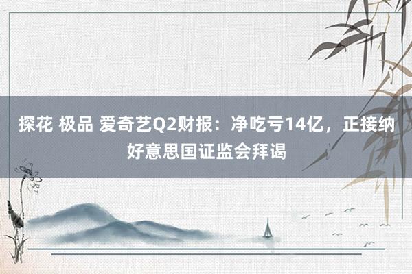 探花 极品 爱奇艺Q2财报：净吃亏14亿，正接纳好意思国证监会拜谒